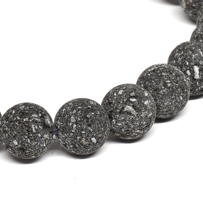群馬県産 鬼押出し石（浅間山溶岩） ブレスレット 8mm #RM011
