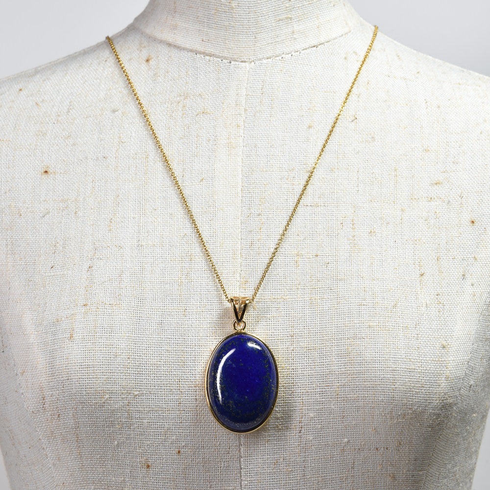 ラピスラズリ  ペンダントトップ 24.8x17.8x7.6mm #RM016