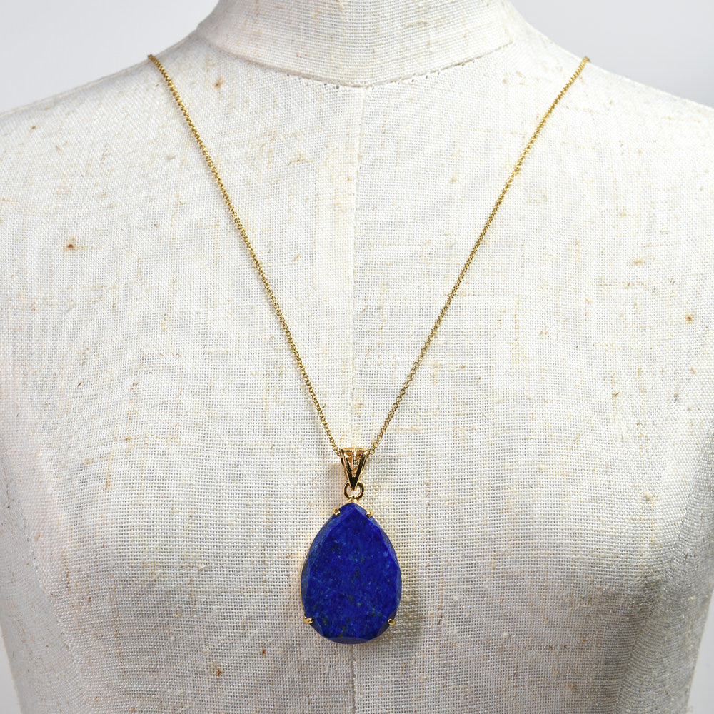 ラピスラズリ  ペンダントトップ 25x18x4.4mm #RM019