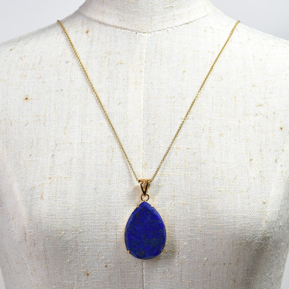 ラピスラズリ  ペンダントトップ 25x18x4.8mm #RM020