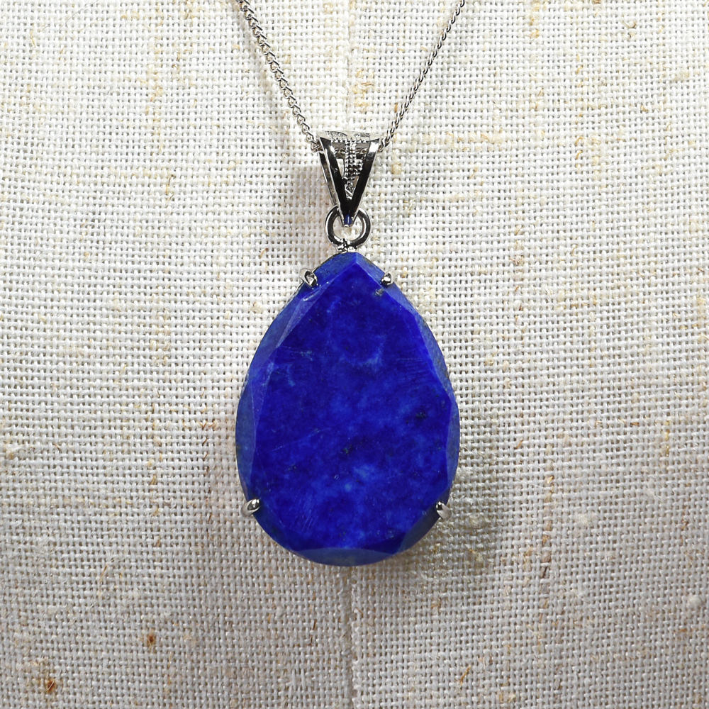 ラピスラズリ  ペンダントトップ 24.9x17.8x4.8mm #RM021