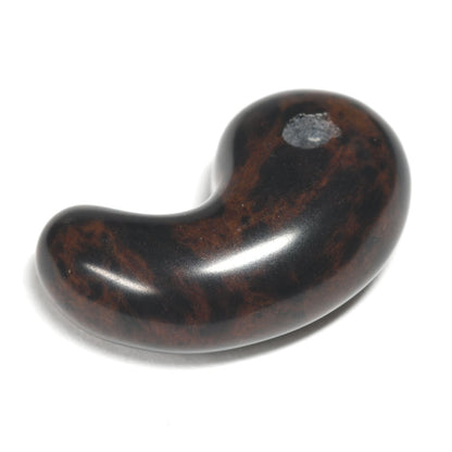 北海道産 紅十勝石（ヴァーミリオンオブシディアン） 勾玉 21.6x13.5x8.4mm #RM025