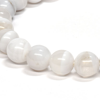 北海道産 花石玉髄 ブレスレット 8mm #RM026