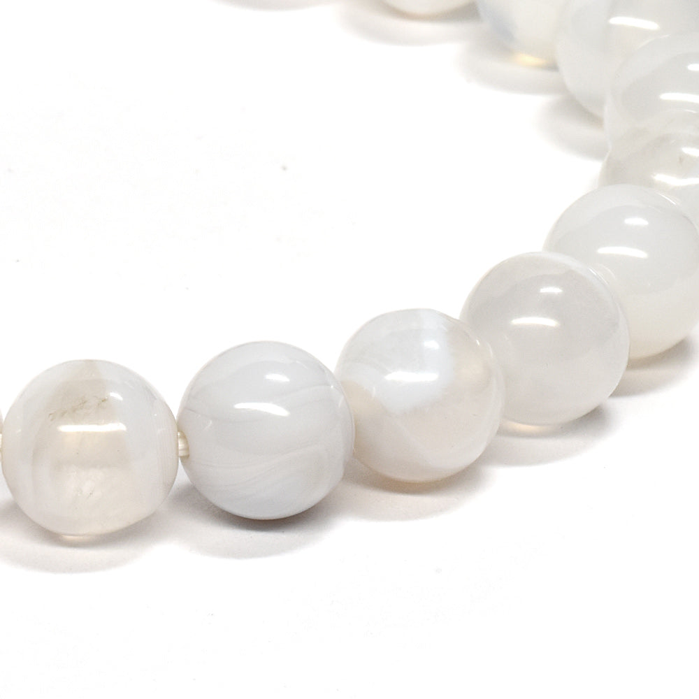 北海道産 花石玉髄 ブレスレット 8mm #RM026