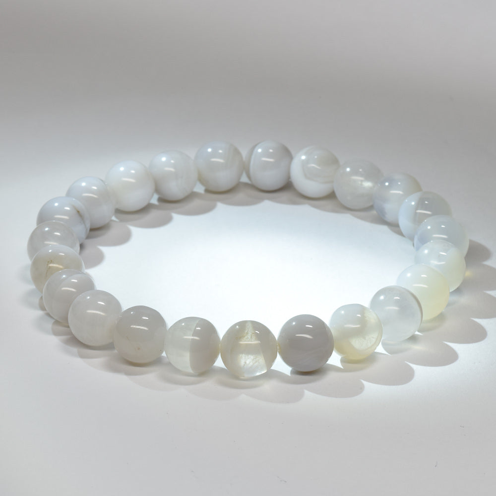 北海道産 花石玉髄 ブレスレット 8mm #RM026