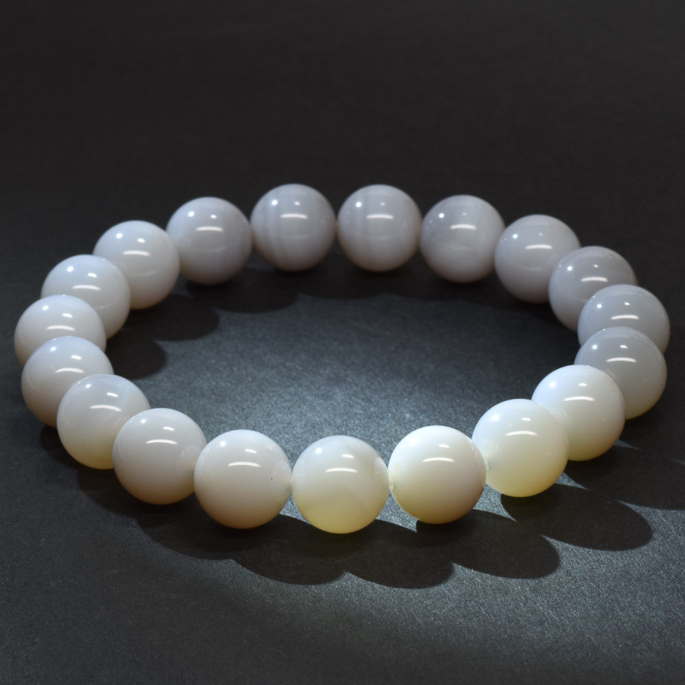 北海道産 花石玉髄 ブレスレット 10mm #RM027