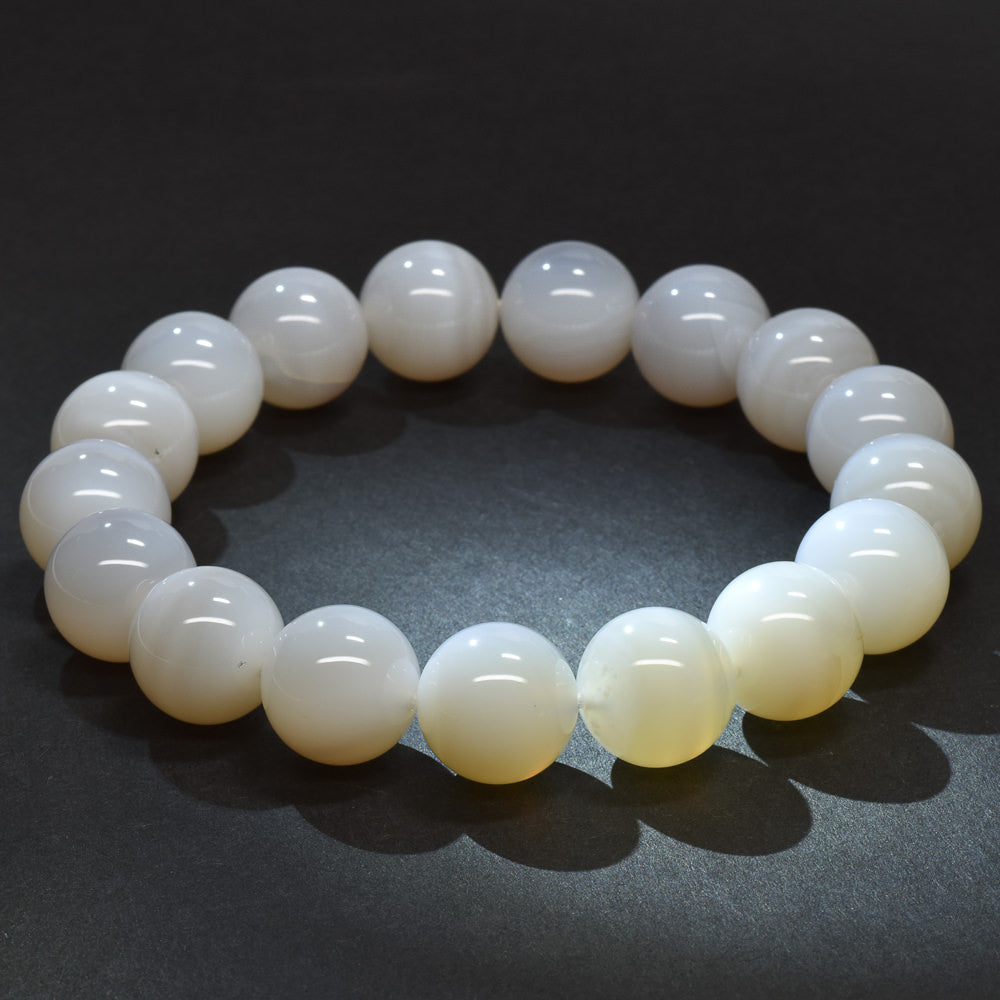 北海道産 花石玉髄 ブレスレット 12mm #RM028