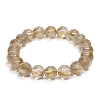 ゴールドルチルクォーツ ブレスレット 10.5mm #RM031