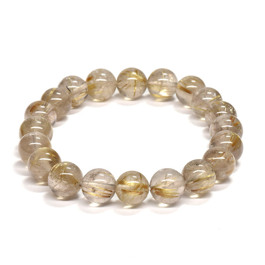 ゴールドルチルクォーツ ブレスレット 10.5mm #RM031