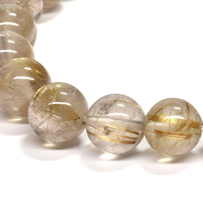 ゴールドルチルクォーツ ブレスレット 10.5mm #RM031