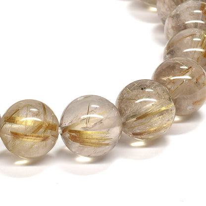 ゴールドルチルクォーツ ブレスレット 10.5mm #RM031