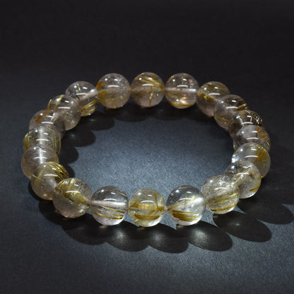 ゴールドルチルクォーツ ブレスレット 10.5mm #RM031