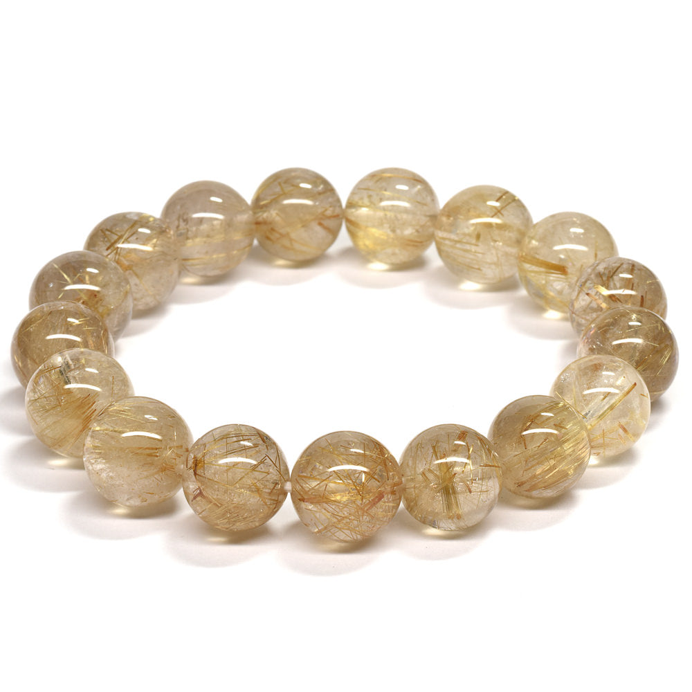 ゴールドルチルクォーツ ブレスレット 12-12.5mm #RM032