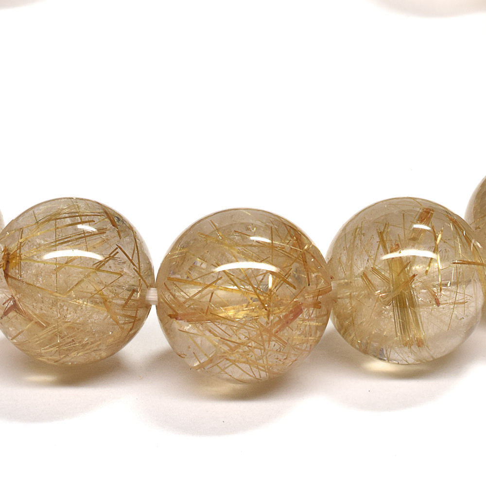 ゴールドルチルクォーツ ブレスレット 12-12.5mm #RM032