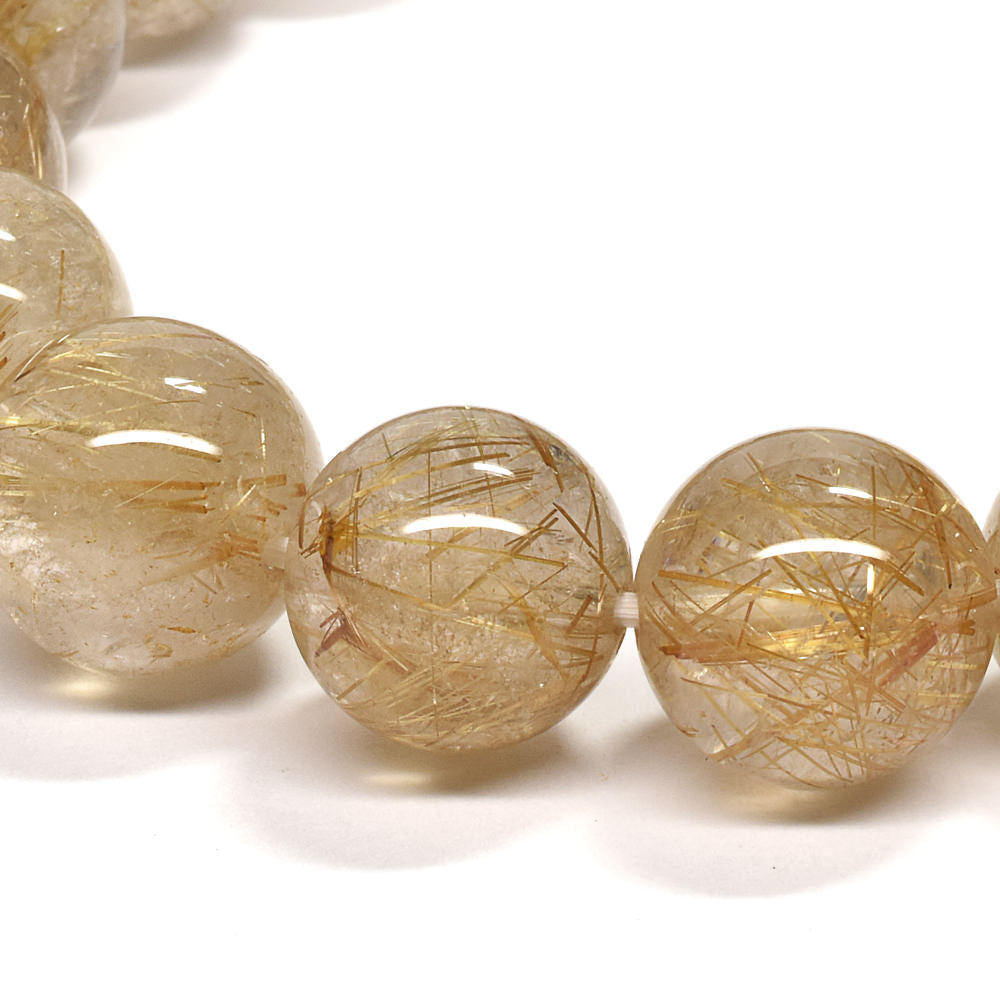 ゴールドルチルクォーツ ブレスレット 12-12.5mm #RM032