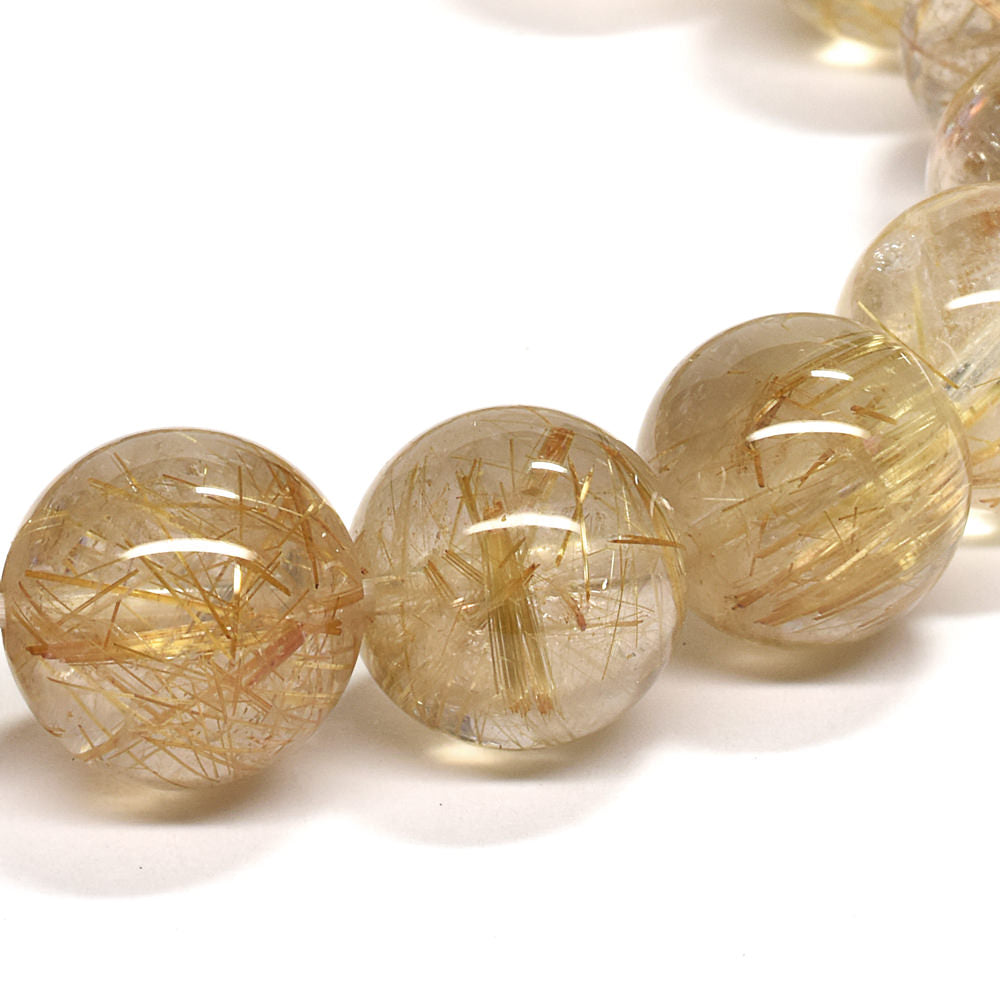 ゴールドルチルクォーツ ブレスレット 12-12.5mm #RM032