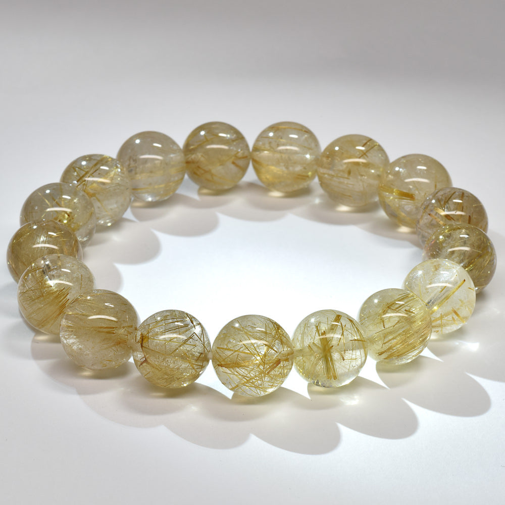 ゴールドルチルクォーツ ブレスレット 12-12.5mm #RM032