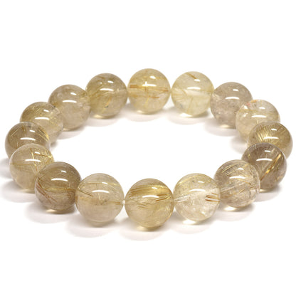ゴールドルチルクォーツ ブレスレット 13.5mm #RM034
