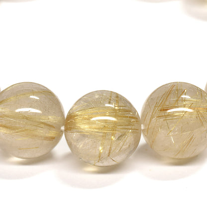 ゴールドルチルクォーツ ブレスレット 13-13.5mm #RM036