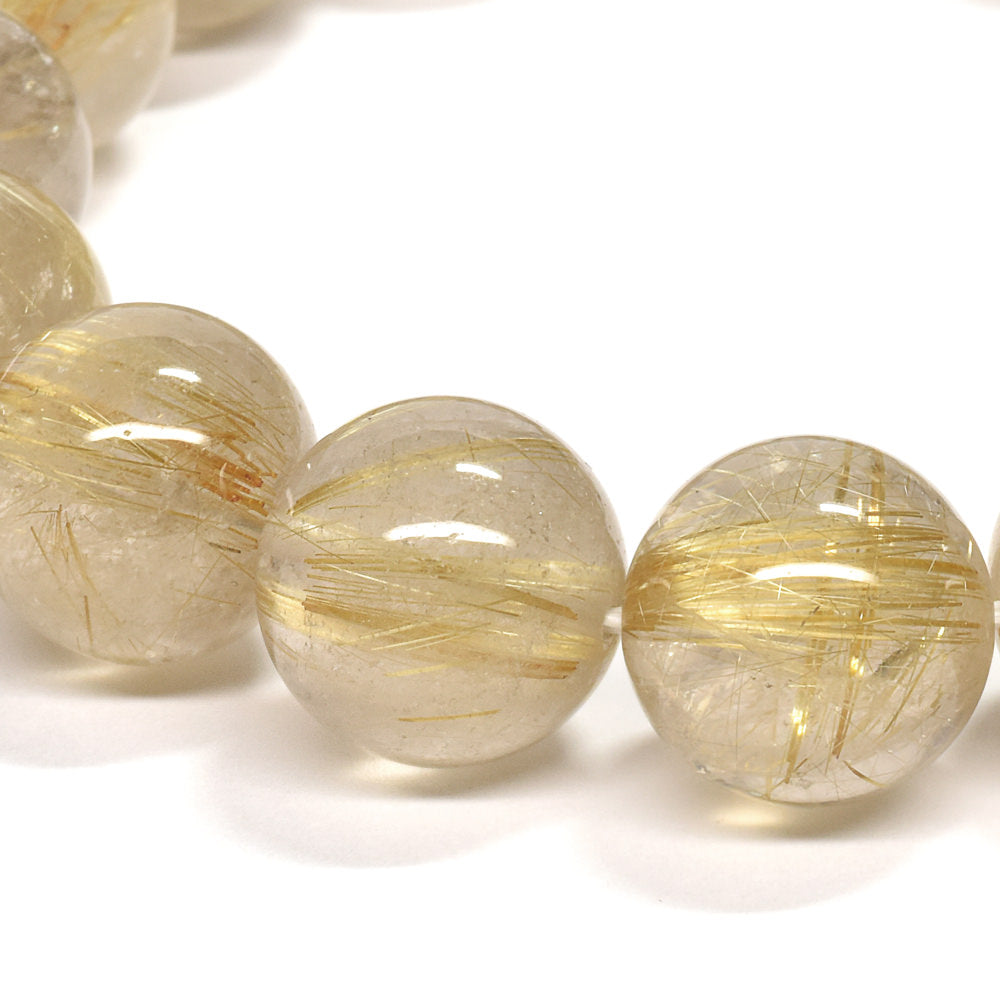 ゴールドルチルクォーツ ブレスレット 13-13.5mm #RM036