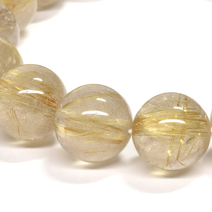 ゴールドルチルクォーツ ブレスレット 13-13.5mm #RM036