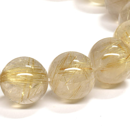 ゴールドルチルクォーツ ブレスレット 13-13.5mm #RM036