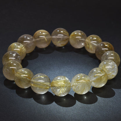 ゴールドルチルクォーツ ブレスレット 13-13.5mm #RM036