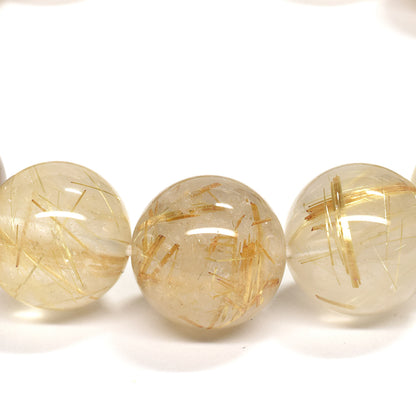 ゴールドルチルクォーツ ブレスレット 13-13.5mm #RM037