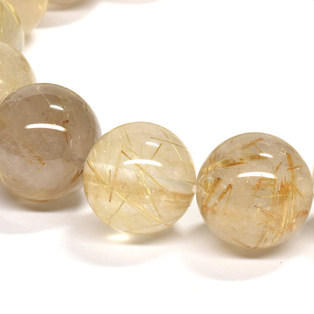 ゴールドルチルクォーツ ブレスレット 13-13.5mm #RM037