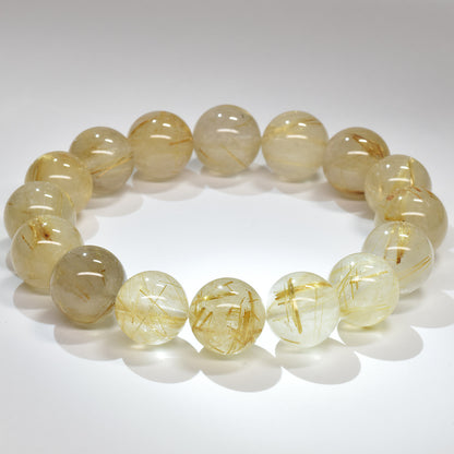 ゴールドルチルクォーツ ブレスレット 13-13.5mm #RM037