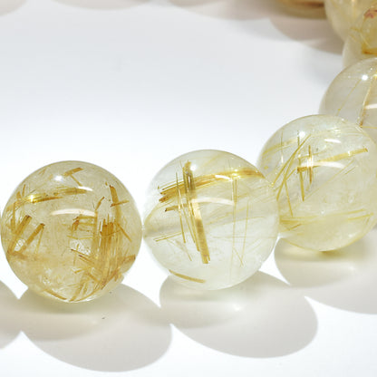 ゴールドルチルクォーツ ブレスレット 13-13.5mm #RM037