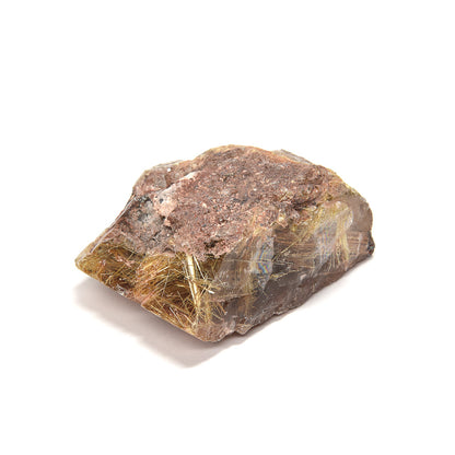 ブラジル産ゴールドルチルクォーツ 原石 44.5x35.7x23.2mm #RM039