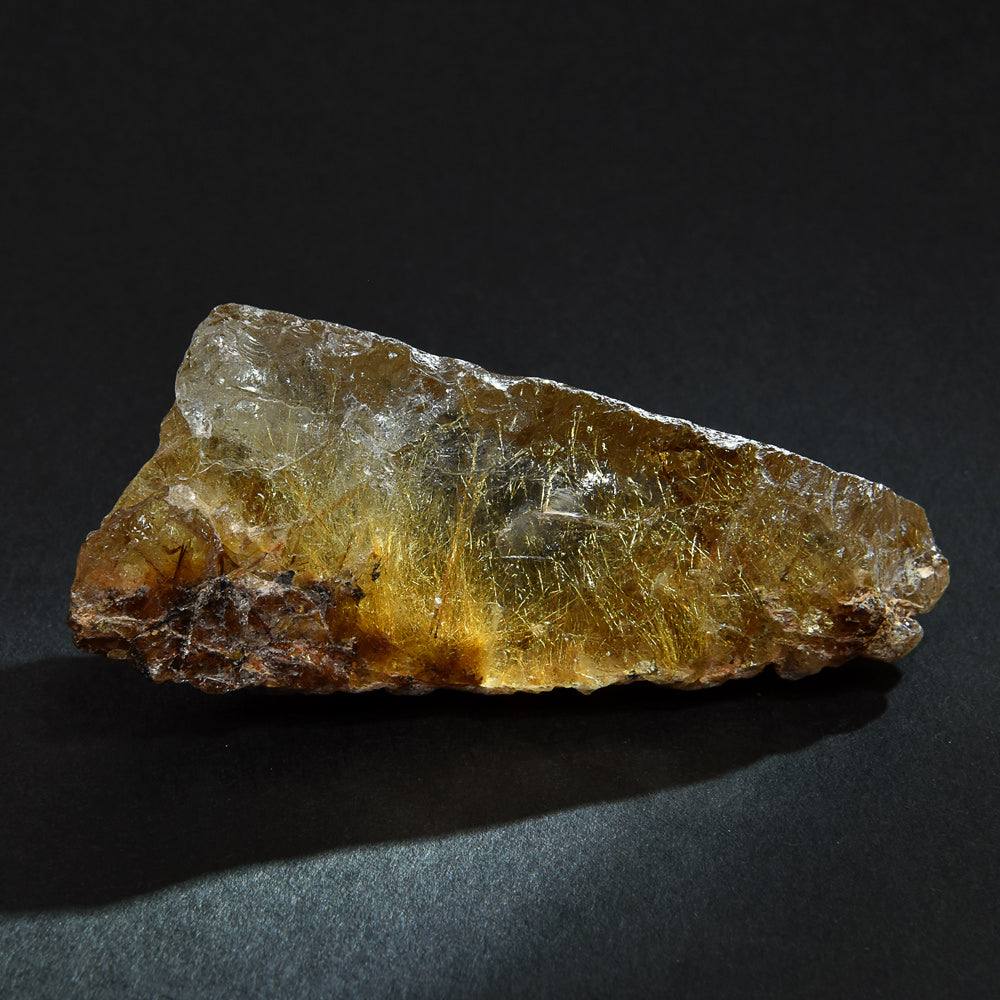 ブラジル産ゴールドルチルクォーツ 原石 69.8x29.9x21mm #RM040