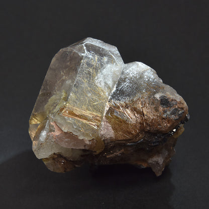 ブラジル産ゴールドルチルクォーツ 原石 60x61x59.6mm #RM043