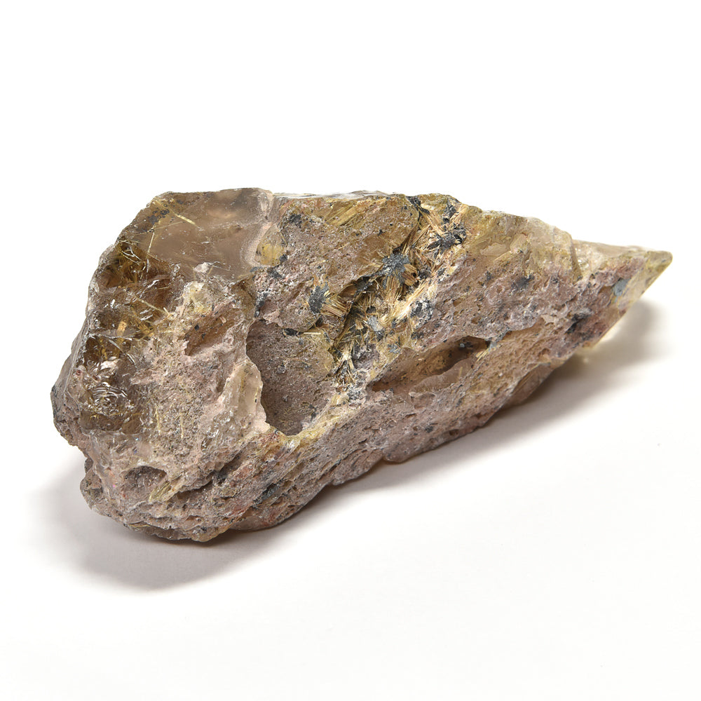 ブラジル産ゴールドルチルクォーツ 原石 96.8x45x41.2mm #RM044