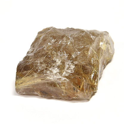 ブラジル産ゴールドルチルクォーツ 原石 92.2x64x38.5mm #RM045