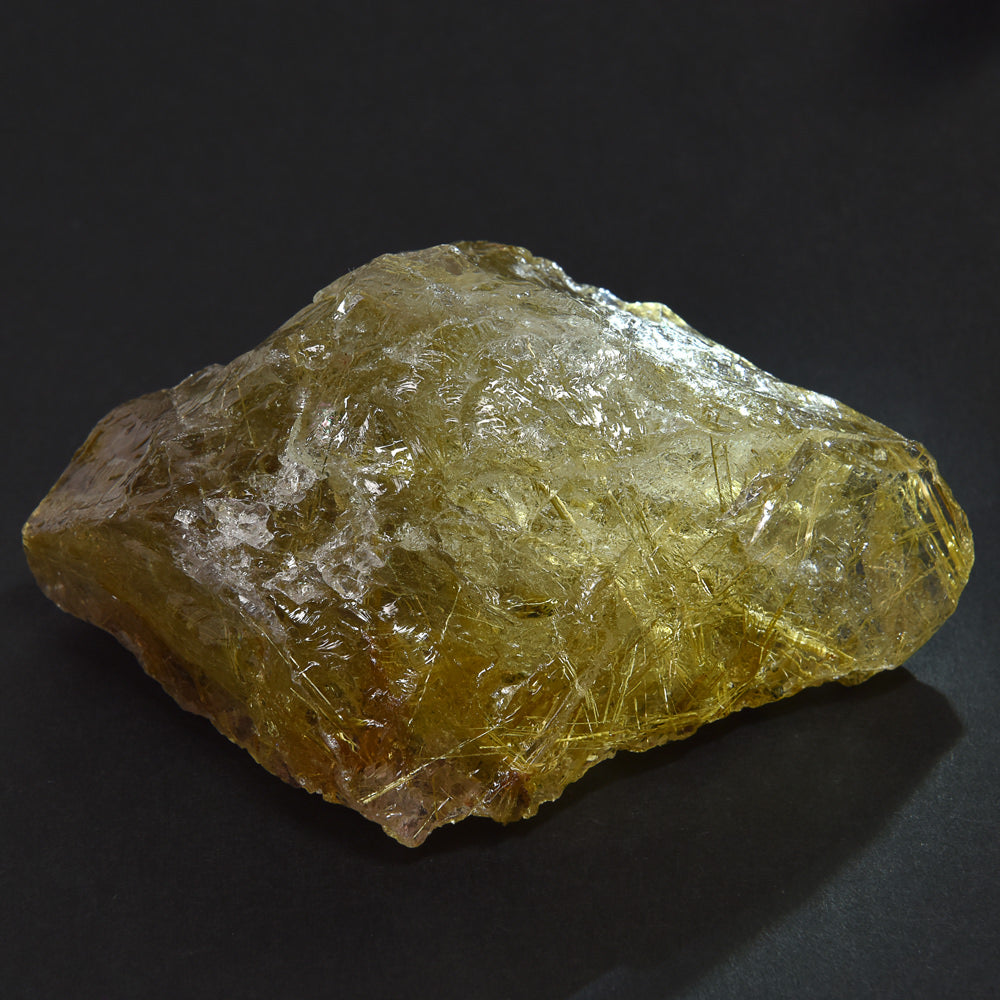 ブラジル産ゴールドルチルクォーツ 原石 92.2x64x38.5mm #RM045