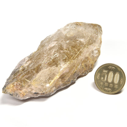 ブラジル産ゴールドルチルクォーツ 原石 103x53x40mm #RM046
