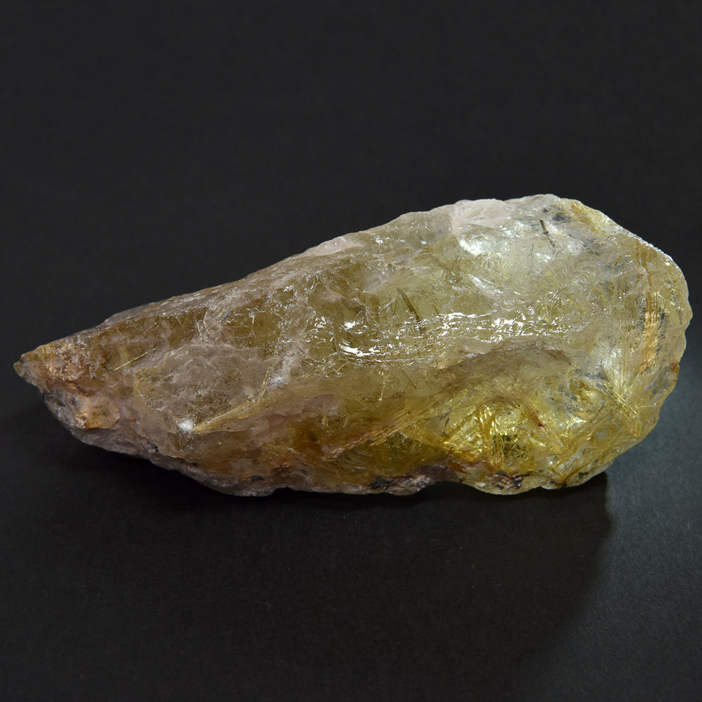 ブラジル産ゴールドルチルクォーツ 原石 103x53x40mm #RM046