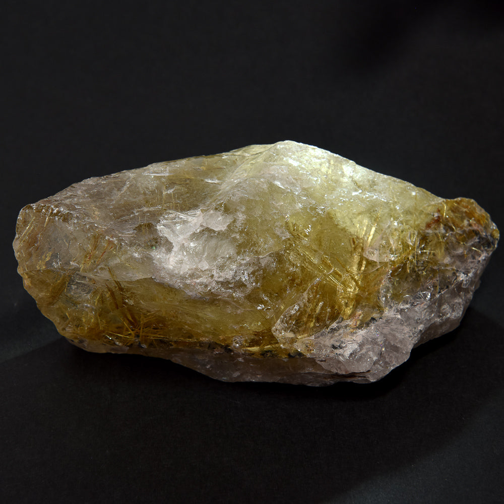 ブラジル産ゴールドルチルクォーツ 原石 103x53x40mm #RM046