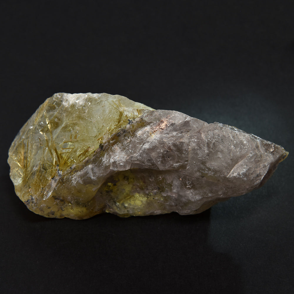 ブラジル産ゴールドルチルクォーツ 原石 103x53x40mm #RM046