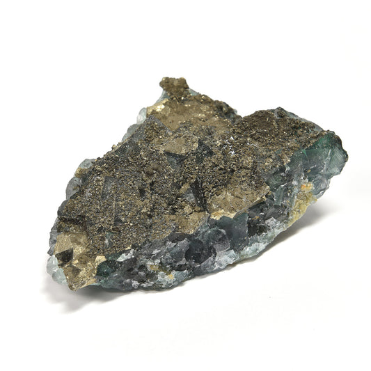 ナイジェリア産パイライトオンフローライト 原石 81x60x35mm #RM047