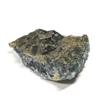 ナイジェリア産パイライトオンフローライト 原石 81x60x35mm #RM047