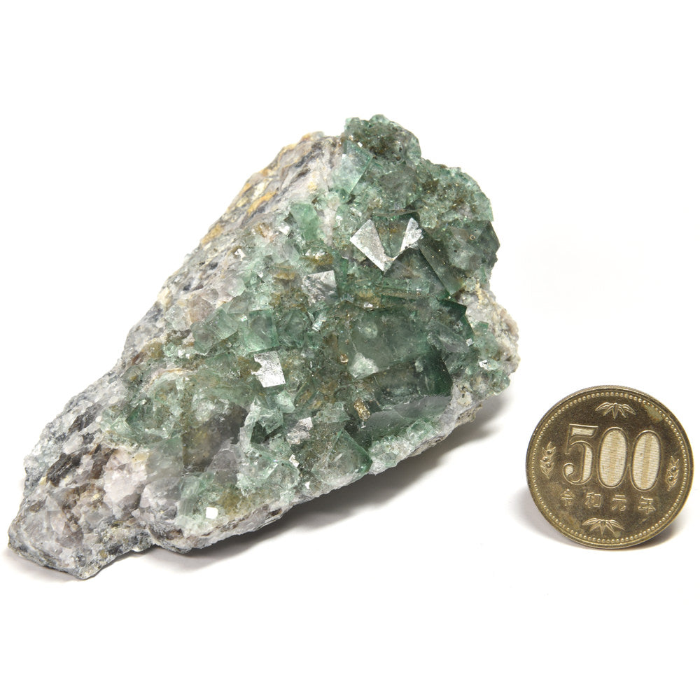 ナイジェリア産パイライトオンフローライト 原石 100x61.5x32mm #RM048