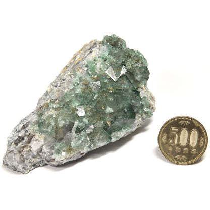 ナイジェリア産パイライトオンフローライト 原石 100x61.5x32mm #RM048