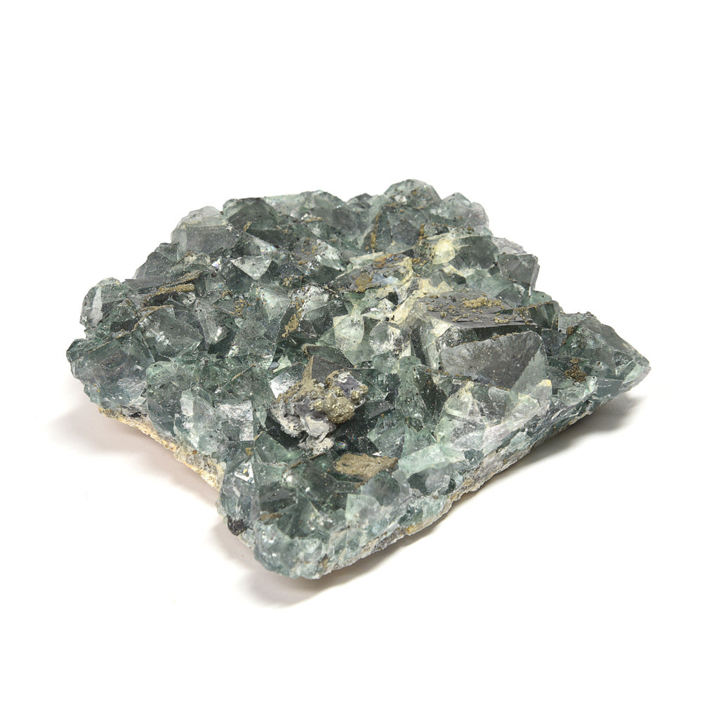 ナイジェリア産パイライトオンフローライト 原石 87x66x25mm #RM049