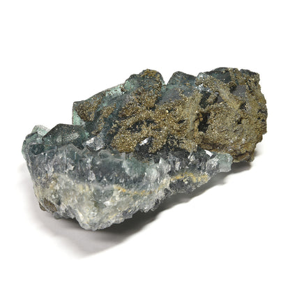 ナイジェリア産パイライトオンフローライト 原石 99x64x41mm #RM050