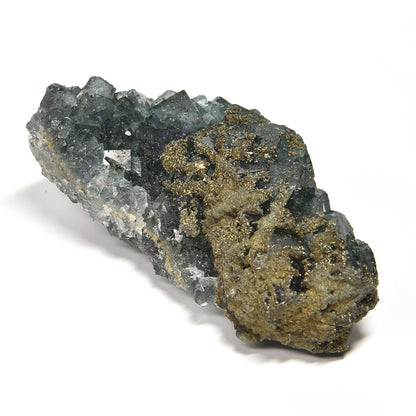 ナイジェリア産パイライトオンフローライト 原石 99x64x41mm #RM050