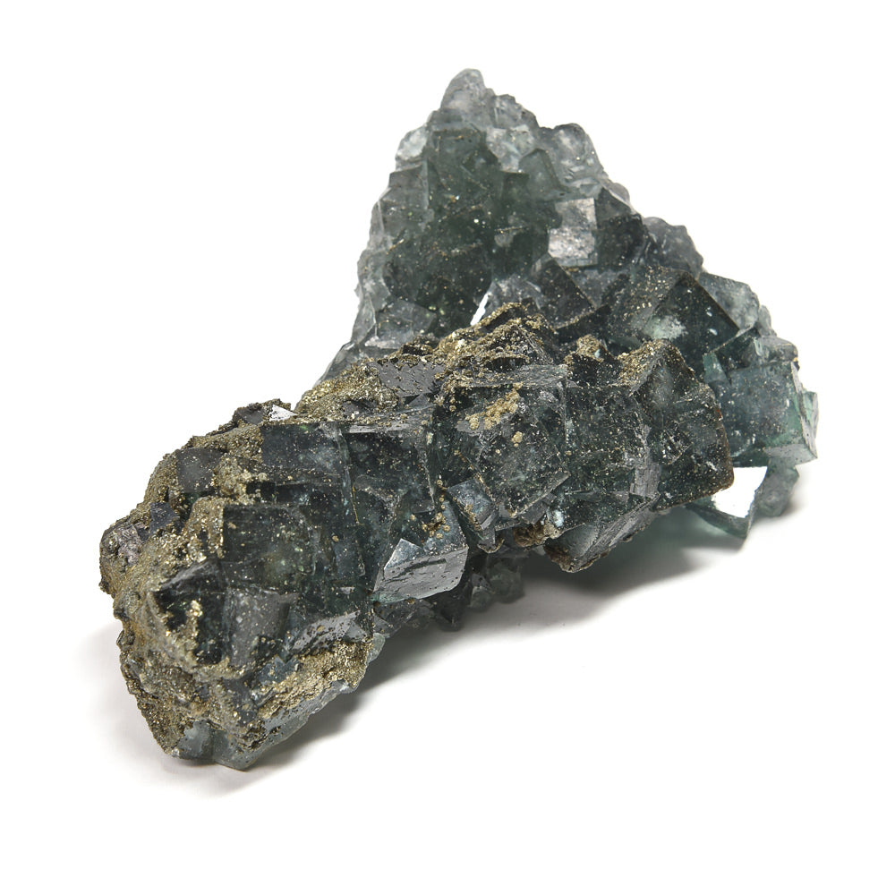 ナイジェリア産パイライトオンフローライト 原石 99x64x41mm #RM050