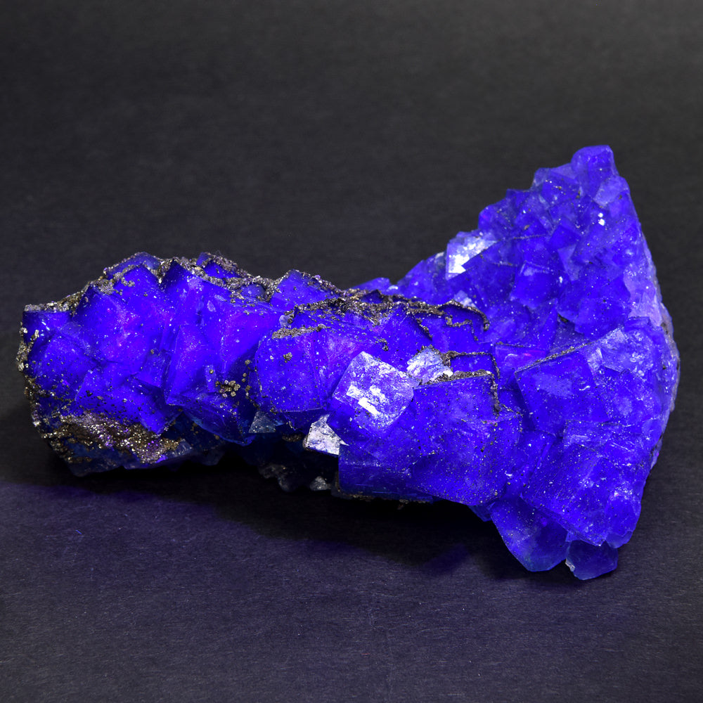 ナイジェリア産パイライトオンフローライト 原石 99x64x41mm #RM050